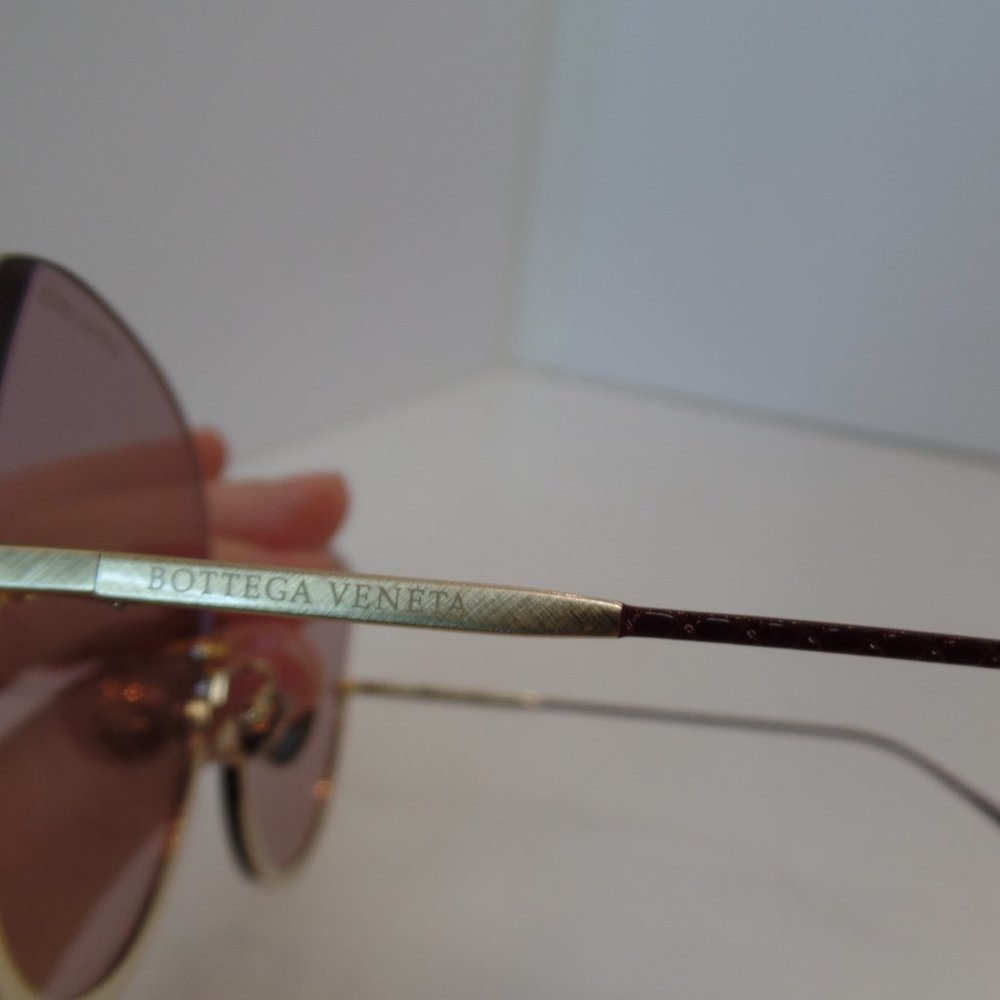BOTTEGA VENETA Made Italy BV02045 004 New Elegant Sunglasses Purple Colored Lens - Picture 13 of 15